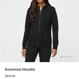 Black figs womens small essential hoodie